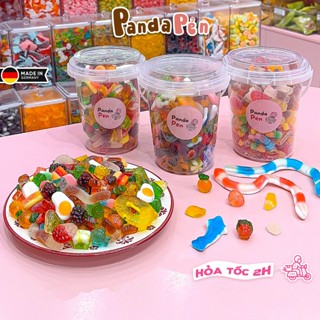 Xô Kẹo Dẻo Đức 600gr Mix 46 Vị - Ăn Vặt Panda Pẻn Kẹo Dẻo Nhập Khẩu Hương Vị Tự Nhiên, KO Chảy Nước