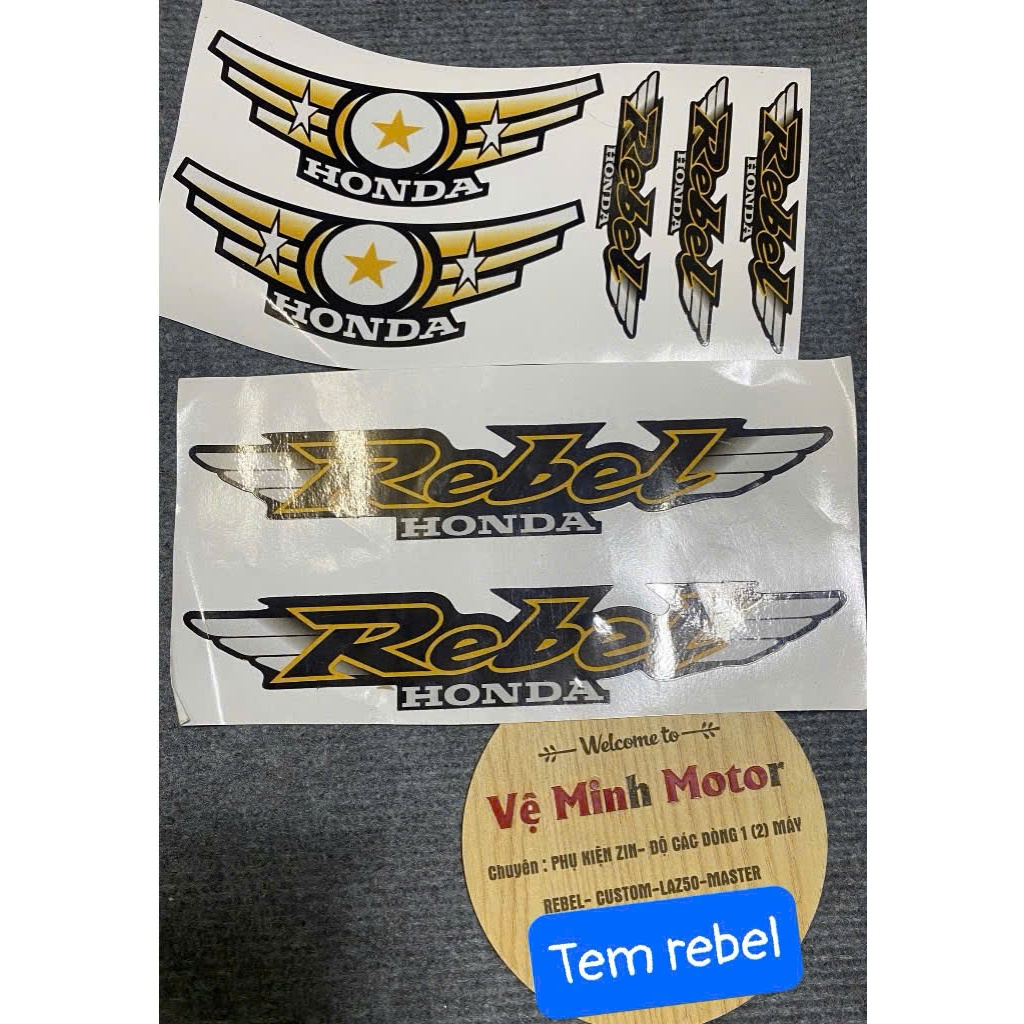 Tem honda Rebel 125-150.170,250