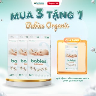   MUA 3 TẶNG 1  Combo 4 Bịch Tã Bỉm Babies Organic có đủ size,thấm hút cực nhanh chống tràn siêu mềm mịn cho bé 