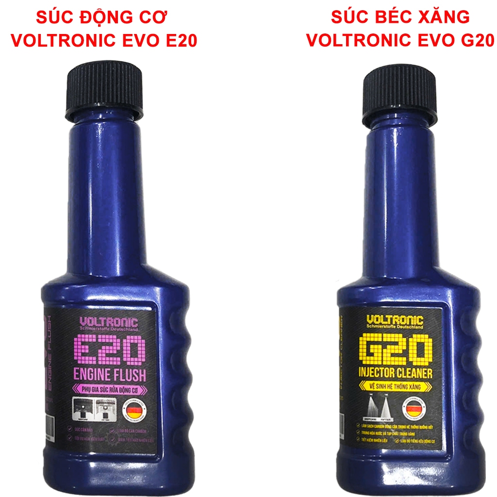 Phụ Gia Dành Cho Xe Máy Voltronic Evo - Súc Động Cơ Và Vệ Sinh Kim Phun Voltronic Evo Dung Tích 80ml