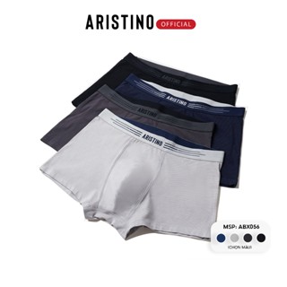 Quần boxer ARISTINO sịp đùi nam cạp cao chất Organic Cotton mềm co giãn thoáng khí ôm body - ABX056