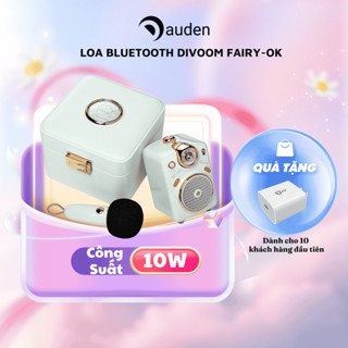 Loa Bluetooth Divoom Fairy-Ok công suất 10W kết hợp micro karaoke đa năng - Hàng chính hãng