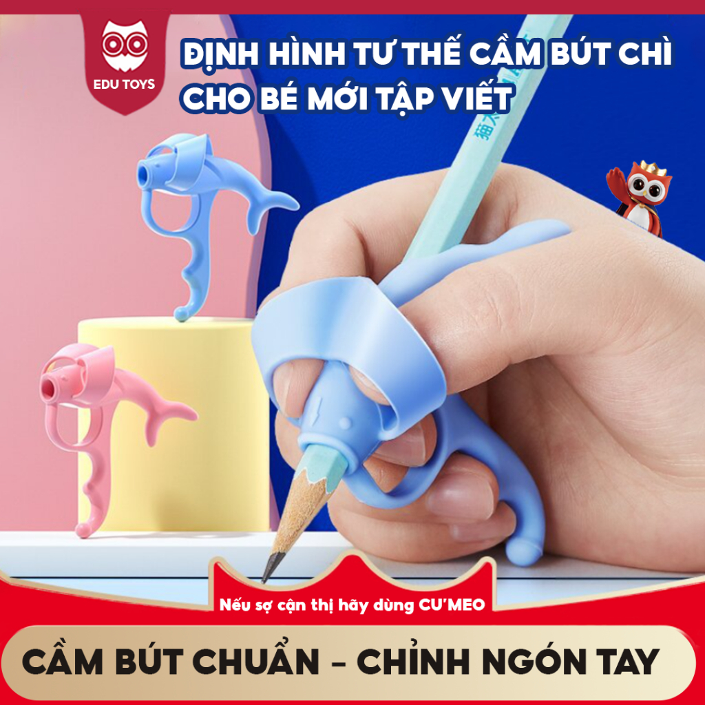 CU'MEO Dụng Cụ Đệm bút cầm tay cho bé Huấn Luyện Học Viết Đúng ĐỊnh Hình Tư Thế Cầm Bút Dành Cho Bé Tập Viết