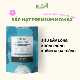 Sáp wax lông nóng Nowax hương Vani Coconut siêu bám lông, không nhựa thông, waxing Bikini, Nách và Râu