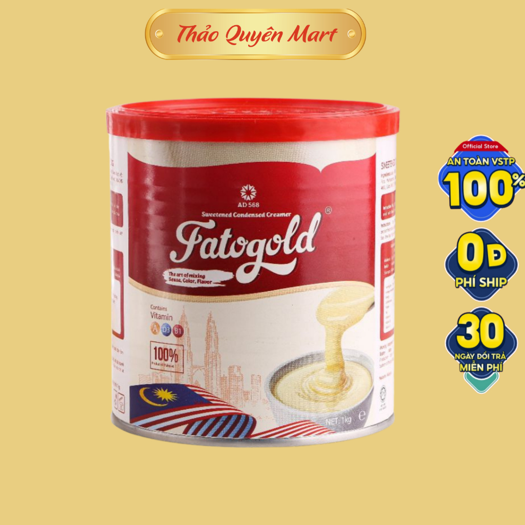 COMBO 2 Hộp Sữa Đặc Fatogold Nhập Khẩu Hộp 1kg, Sữa Đặc Giàu Dinh Dưỡng & Đa Dụng