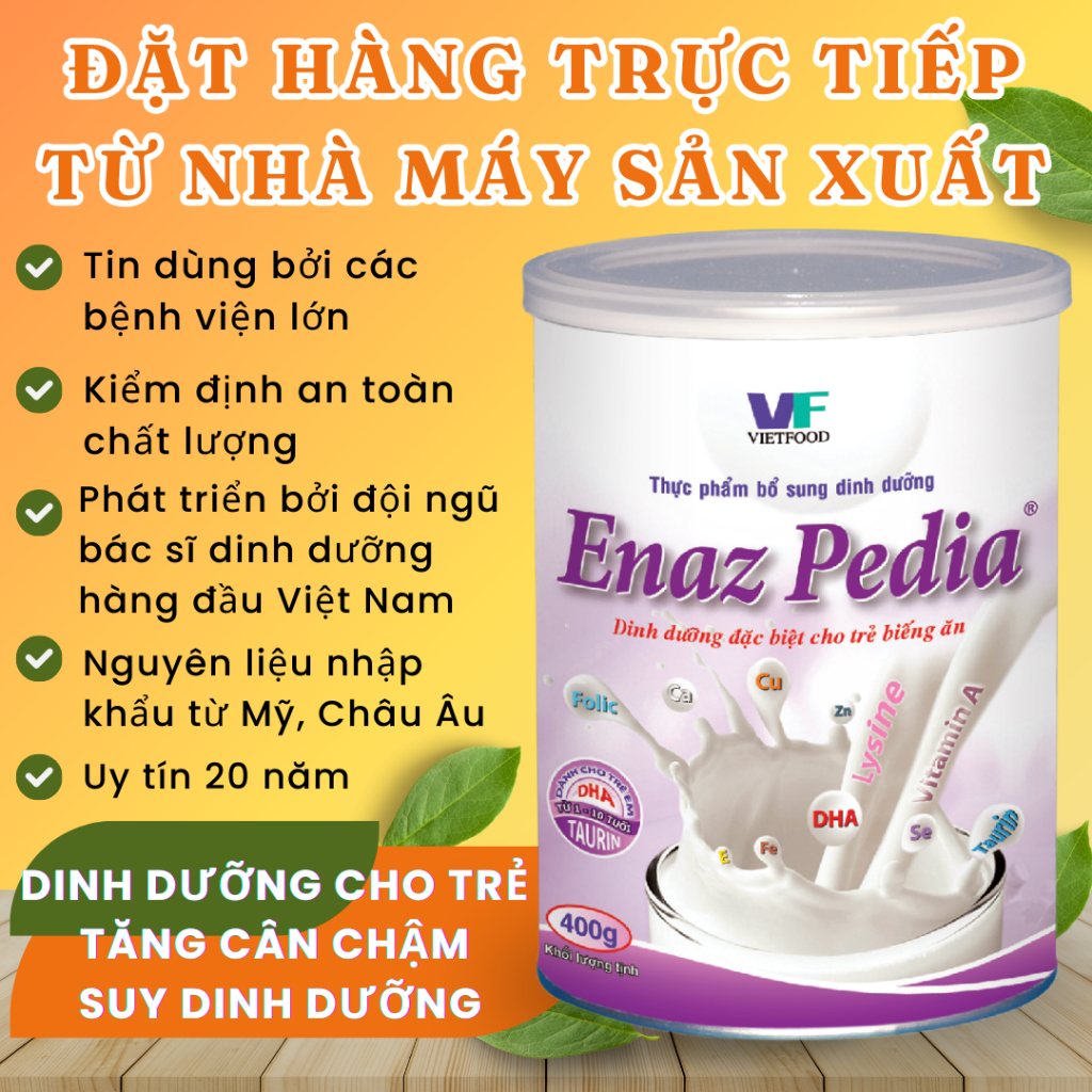 [HSD XA] Bột Dinh Dưỡng ENAZ PEDIA cho trẻ biếng ăn,suy dinh dưỡng