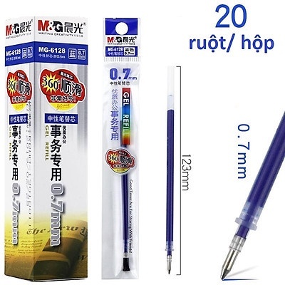[Hộp 20] Ruột bút Gel 0.7mm Deli-M&G / Ruột bút kí 0.7mm, Ruột dùng cho bút kí - Bút viết chữ Hán