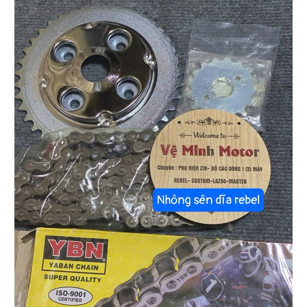 Nhông sên dĩa Rebel 125,Rebel 150,Rebel 170,Rebel 250