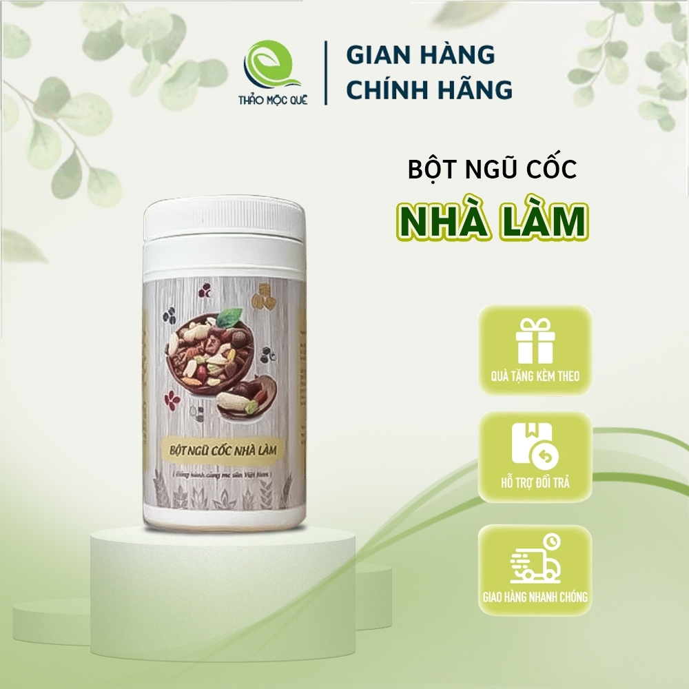 [ MẪU MỚI ] Ngũ Cốc Dinh Dưỡng Thảo Mộc Quê Không Chất Bảo Quản Hương Vị Thơm Ngon Dễ Uống 500g