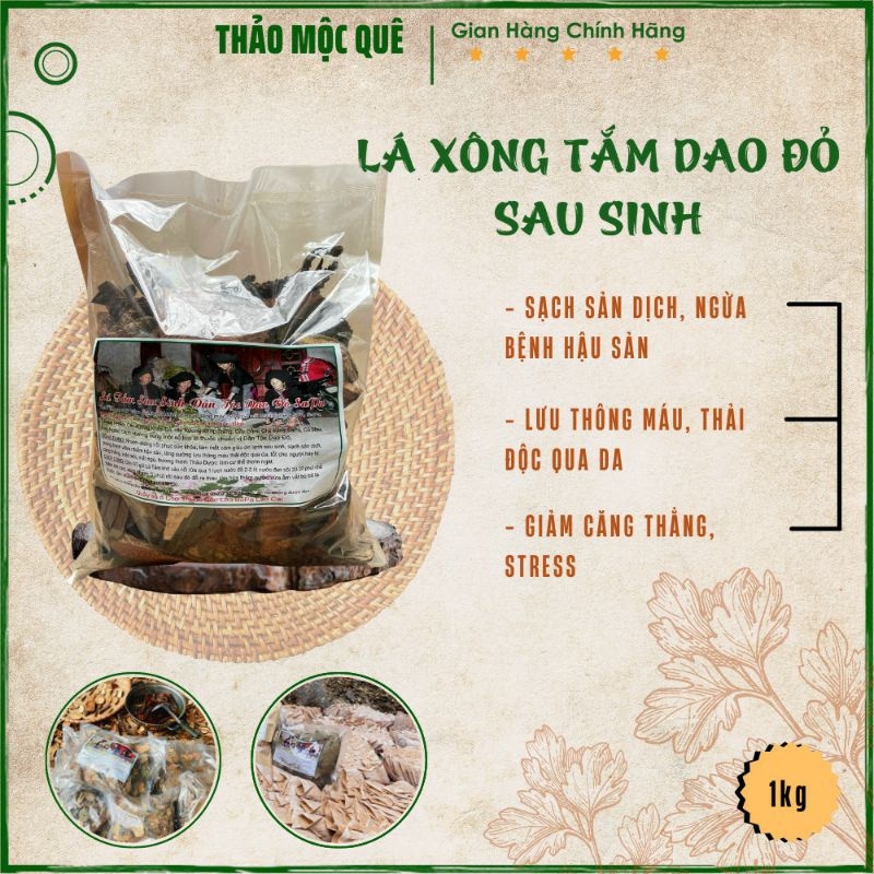 Lá xông tắm sau sinh người Dao Đỏ nguyên liệu chuẩn - Lá xông tắm dân tộc cho mẹ bé thảo mộc thiên nhiên