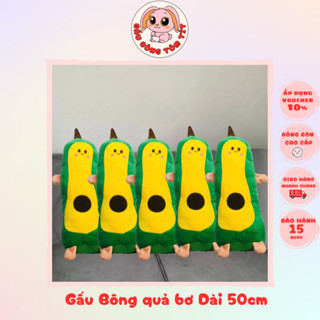  Gấu Bông Quả Bơ Dài 50cm - Phiên bản siêu đáng yêu 