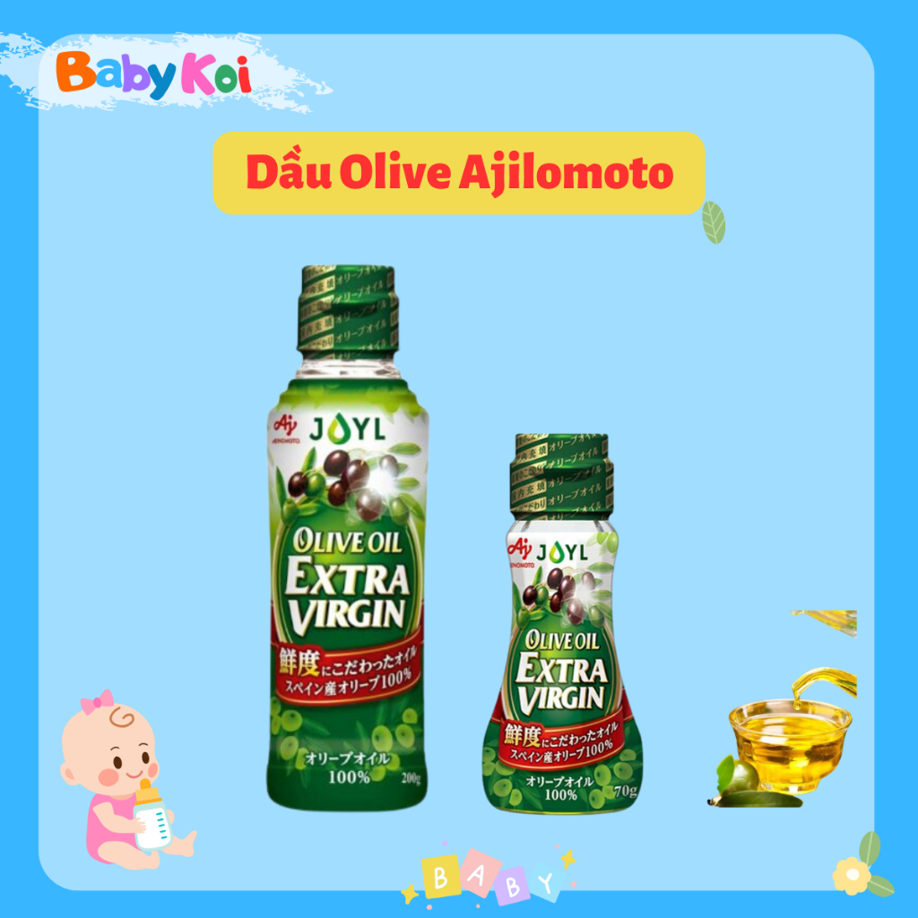 Dầu Olive Extra Virgin Ajinomoto Nhật nguyên chất cho bé (date tháng 12/2026)