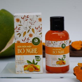 [ MẪU MỚI ] Sữa Rửa Mặt Bơ Nghệ Thảo Mộc Quê Trắng Da Ngừa Mụn Se Khít Lỗ Chân Lông 140ml