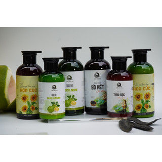 Dầu Gội Bưởi Non Thảo Mộc Quê [ MẪU MỚI MƯỢT TÓC HƠN] Ngăn Gãy Rụng Dưỡng Tóc Suôn Dài Óng Mượt - Phục Hồi Hư Tổn 500ml