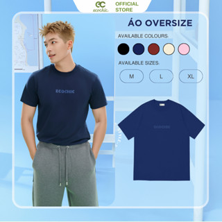 Áo Phông Basic Logo ECOCHIC Local Brand Chính Hãng Unisex Form Rộng Oversize Premium Cotton 100% B081