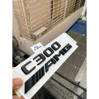 Chữ C300 , Amg , Combo C300 amg màu đen , Logo C300 amg đen , Tem C300 màu đen