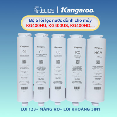 Bộ 5 lõi lọc nước dành cho máy KG400HU, KG400US, KG400HD,...CAM KẾT CHÍNH HÃNG CÓ BẢO HÀNH