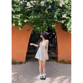 Yuna Dress Đầm 2 dây đi biển đầm đi biển dáng xoè tiểu thư Uimeecloset chất liệu kate thô
