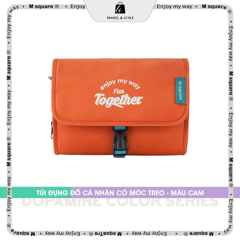Túi đựng đồ cá nhân có móc treo Dop@mine Colour Msquare®️Chính hãng giá tốt