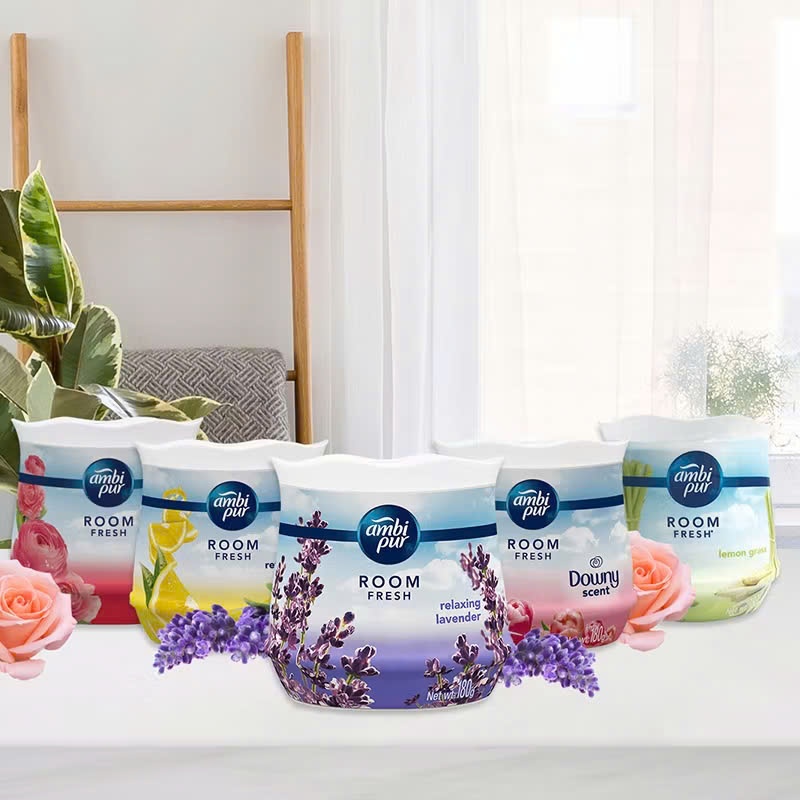 Sáp thơm khử mùi Ambipur Room Fresh 180g (đủ hương)