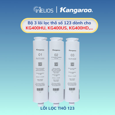 Bộ 3 lõi lọc thô dành cho máy KG400HU, KG400US, KG400HD,...CAM KẾT CHÍNH HÃNG CÓ BẢO HÀNH