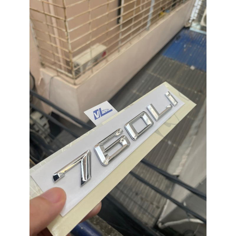 LOGO 760Li Bmw size 7 - bmw 760Li -Logo cốp xe bmw 760Li - biểu tượng 760li