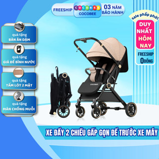 Xe đẩy cho bé Cocobee, xe đẩy gấp gọn 2 chiều 3 tư thế đi chơi, xe đẩy du lịch đa tính năng cho mẹ và bé CK2