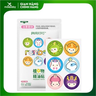 12 Miếng Dán Chống Đuổi Muỗi Ruben cho bé, Tinh dầu Sả, Oải Hương, Khuynh Diệp, Bạc Hà, Tiện Lợi Du Lịch | Xmosbaby