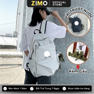 Balo đi học nam nữ, ba lô thời trang đi chơi du lịch phong cách thể thao đựng laptop 14-15 inch chất vải trơn cao cấp