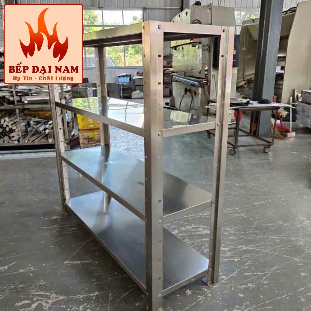 Kệ đồ phẳng inox 4 tầng