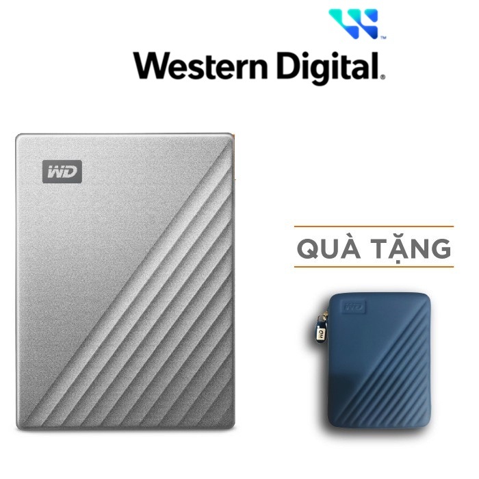Ổ cứng di động Western Digital WD My Passport Ultra Silver 2.5" USB Type C 2TB - WDBC3C0020BSL | BigBuy360 - bigbuy360.vn