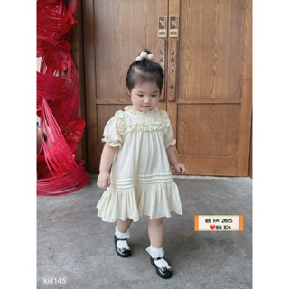 Váy Babydoll Đáng Yêu Đũi Mềm Mát Cho Bé Gái Đi Chơi (10-30 KG)