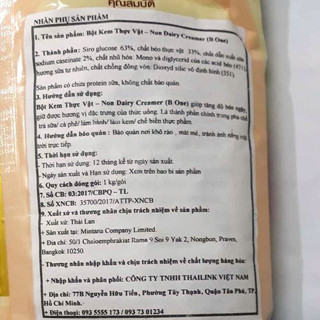Bột Kem Sữa Béo B-one (dùng pha trà sữa)