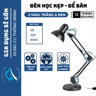 Đèn Bàn Học, Đèn Bàn Làm Việc PIXAR Chống Cận Bóng Đèn LED Chống Cận Bảo Vệ Mắt 3 Màu Kẹp Bàn ,Để Bàn, Sơn Tĩnh Điện
