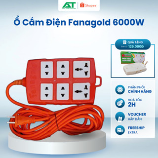 Ổ cắm điện Fanagold chịu tải cao 6000W dùng cho công trình, nhà hàng, dây 3m/5m | ANH TUẤN LIGHTING