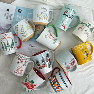  Tặng muỗng sứ - Ly sứ cốc cà phê trà dung tích lớn nhiều mẫu đẹp 550ml 