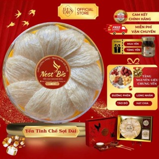 Yến Tinh Chế Sạch Lông Yến Sợi Dài, Tổ Yến Sào  Khánh Hòa tặng kèm đồ trưng Yến - B.S2