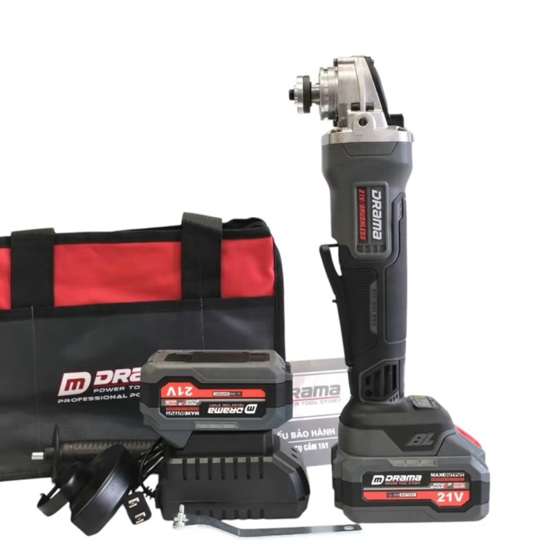 Máy mài pin DRAMA 5100A Không chổi than Chống khởi động lại 4 Tốc độ Công tắc bụng