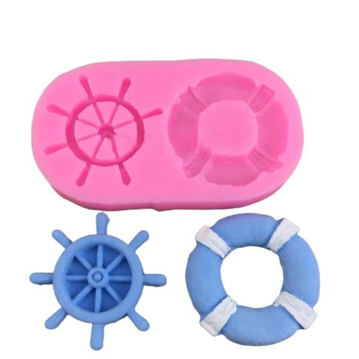 Khuôn silicon phao bơi làm bánh đất nặn sinh nhật rau câu fondant