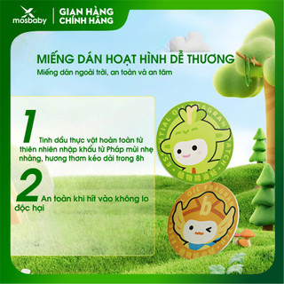 12 Miếng Dán Chống Đuổi Muỗi Ruben cho bé, Tinh dầu Sả, Oải Hương, Khuynh Diệp, Bạc Hà, Tiện Lợi Du Lịch | Xmosbaby