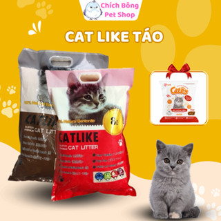 Cát vệ sinh cho mèo vị táo catlike cát cho mèo thấm hút nhanh hỗ trợ ngăn mùi và ngăn vi khuẩn 8,16L