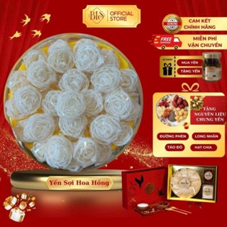 Yến sợi hoa hồng cho bé nguyên chất Yến sào Khánh Hòa, tặng đồ chưng yến - CH03