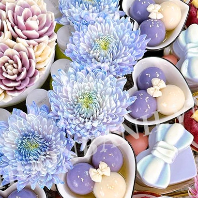 Khuôn nhôm tim làm đế bánh rau câu mâm cúng bánh sinh nhật 10,5cm