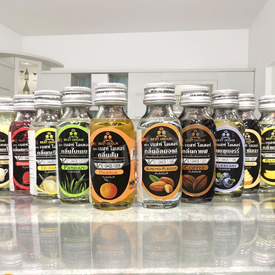 Tổng hợp tinh dầu thực phẩm ( hương lá dứa, vani, việt quất, chuối, sầu, cam) Best Odour 30ml