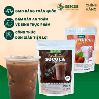Bột trà sữa uống liền BKB các vị túi 500gr pha trà sữa thơm ngon, tiện lợi