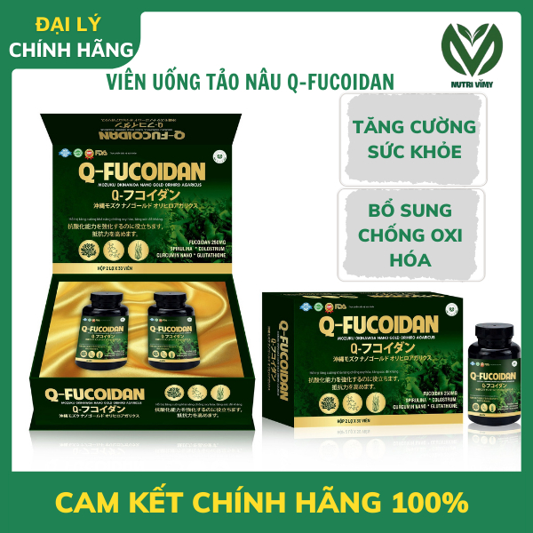 Viên uống tảo nâu Q-fucoidan hỗ trợ tăng cường khả năng chống oxy hóa,tăng cường sức đề kháng
