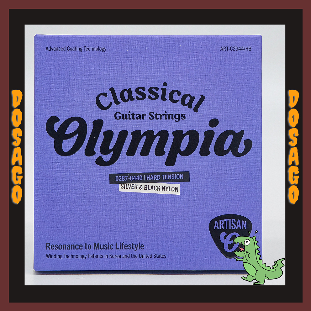 Chính hãng - Seri 2025 Dây đàn Olympia Classic ARTC2843NB và ARTC2944HB Korea cao cấp Black ARTC