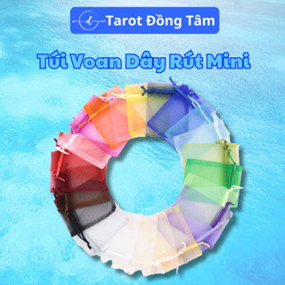  Túi Voan Mini Đựng Đá Thanh Tẩy Trang Trí Tiệc Tarot Đồng Tâm 