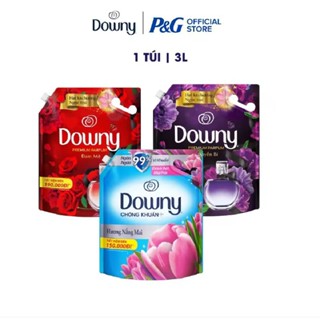 Nước xả vải Downy Hướng Nước Hoa Cao Cấp Đam Mê/ Huyền Bí/ Nắng Mai Túi 3L