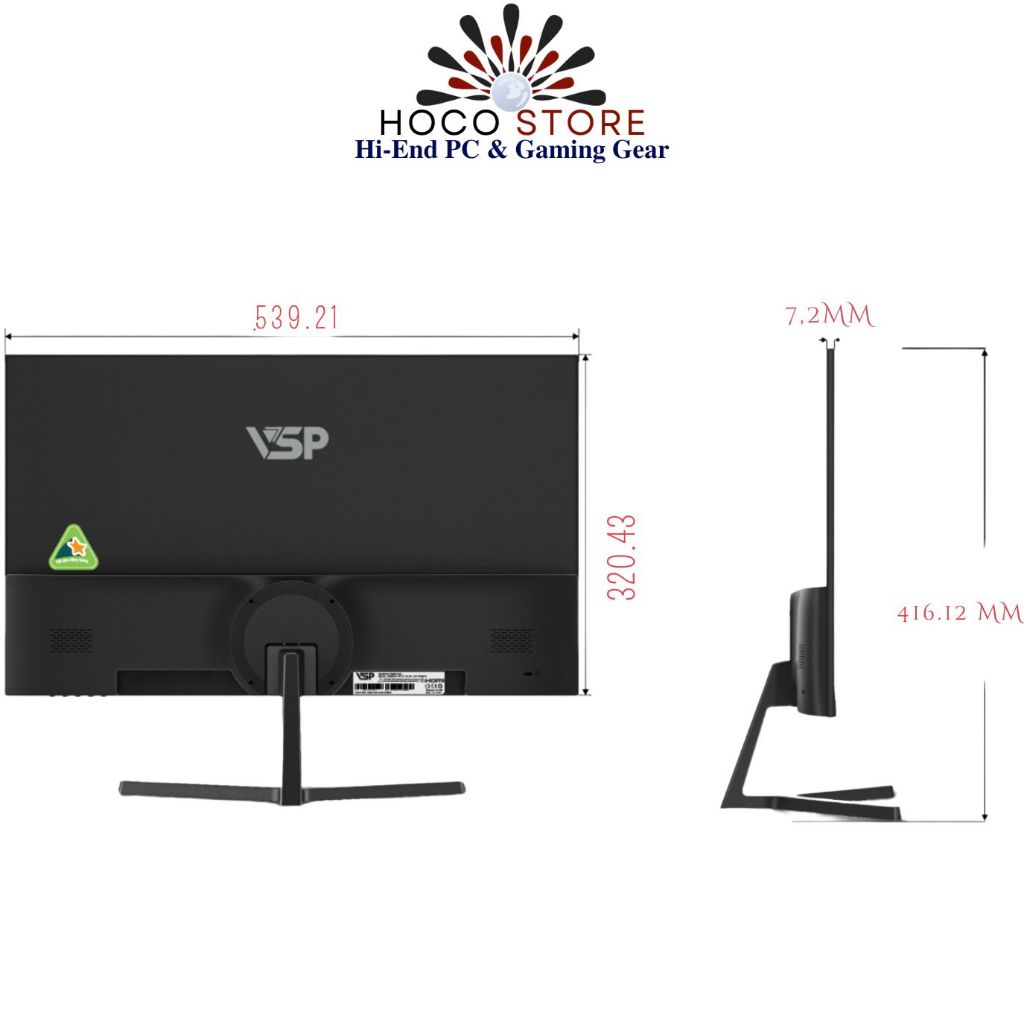 Màn Hình Máy Tính VSP AiVision A244FS 100Hz 24 Inch IPS Full HD | Hoco Store PC | BigBuy360 - bigbuy360.vn